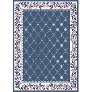   Premium Collection Country Blue Color Runner Rug: Home & Kitchen