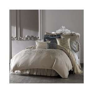 Court of Versailles Bedding, Ivory Lopera Royale Queen Bed Blanket 