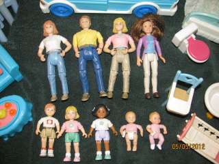   Loving Family Little Tykes Dollhouse Dolls & Accessories Lot  