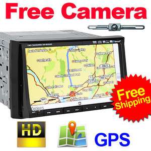 New 7 HD LCD Double DIN Car GPS Stereo DVD Player Touch Screen 