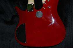 RED DOUBLE NECK 6 STRING ELECTRIC GUITAR & 4 STRING BASS  