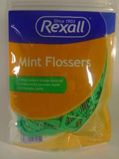 REXALL Mint Flossers Dental Floss Picks 90ct NEW  