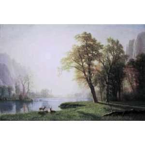 Albert Bierstadt: 40W by 27H : King River Canyon, California CANVAS 