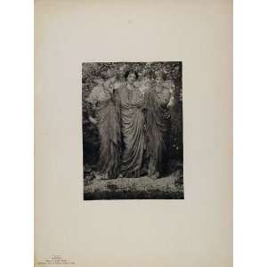  1898 Albert Moore Riverside Three Women Water Print 