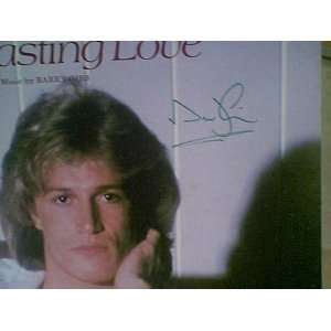 Gibb, Andy An Everlasting Love 1978 Sheet Music Signed Autograph 