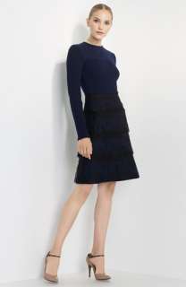 Valentino Lace Skirt Knit Dress  