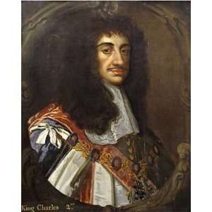 Portrait of King Charles II by Sir Peter Lely. Size 17.88 X 22.00 Art 