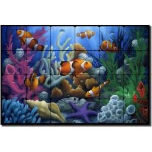 Here Come the Clowns by David Miller   Undersea Fish Tumbled Marble 