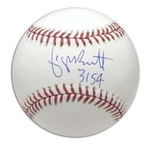 George Brett Autographed Baseball  Details: 3154 Inscription