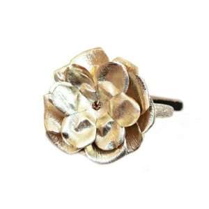   Sequin Headband in Gold Rose with Metallic Gold Rose Flower: Beauty