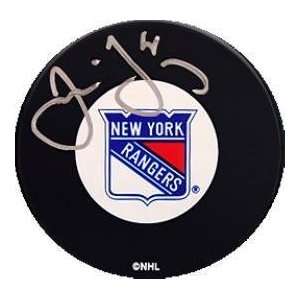 Jaromir Jagr Autographed Hockey Puck (New York Rangers)