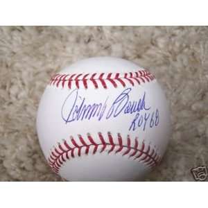  Autographed Johnny Bench Ball   Roy 68 Ml 