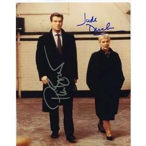 Pierce Brosnan & Judi Dench Autographed/Hand Signed James Bond 007 
