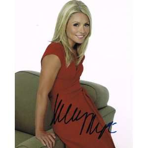  KELLY RIPA   Live with Regis and Kelly AUTOGRAPH Signed 