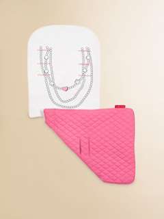 Maclaren   Reversible Seat Liner/Pink Necklace