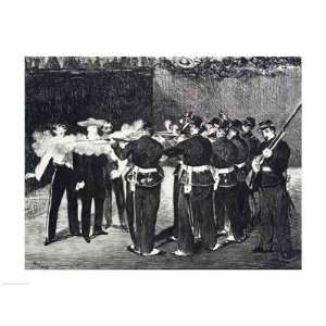 The Execution of Maximilian, 1868 Finest LAMINATED Print Edouard Manet 