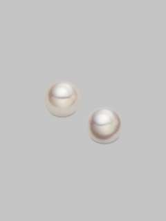 Mikimoto   4.5mm White Cultured Pearl & 18K Yellow Gold Stud Earrings