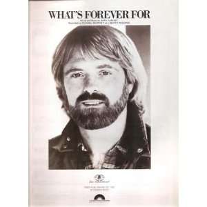  Sheet Music Whats Forever For Michael Murphy 201 