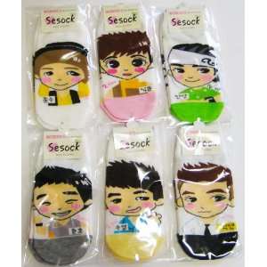 2PM Kpop Socks 6 Pairs Featuring Taecyeon, Nickhun, Wooyoung, Chansung 