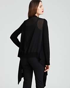 dkny short sleeve lace front knit sweater $ 195 00