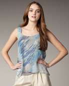 T3G01 Bird by Juicy Couture Brushstroke Print Tank