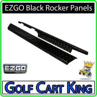 EZGO TXT Golf Cart Black Diamond Plate Rocker Panels  