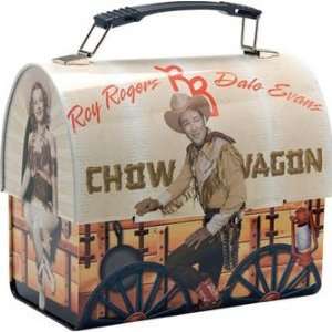 Roy Rogers Dome Tin Tote Lunch Box *