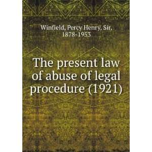  (1921) (9781275204331) Percy Henry, Sir, 1878 1953 Winfield Books