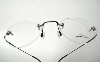 MOMO Design Titanium Eyeglasses Frames Spectacles Mens rimless round 
