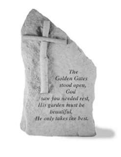 The Golden Gate Stood Open   Memorial Stone Totem   Free Shipping