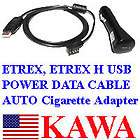 USB 2in1 Cable w Auto Adpter for Garmin Etrex GPS H NEW