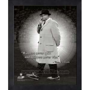 Vince Lombardi Green Bay Packers Winners Pro Quotes Framed 8x10 