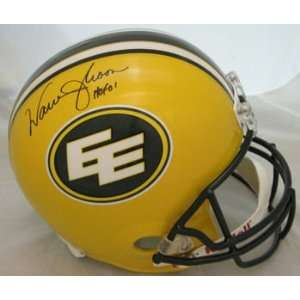 Warren Moon Autographed Edmonton Eskimos Replica Helmet