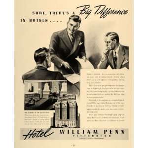  1938 Ad William Penn Hotel Pittsburgh Gerald P. ONeill 