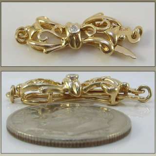 14k Clasp Diamond solid Yellow Gold single strand Latch real bracelet 
