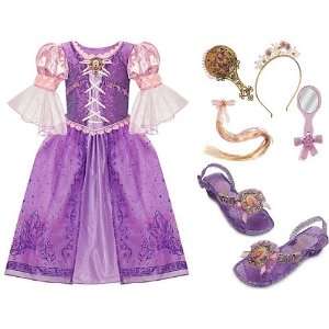   Rapunzel Costume Dress, Light Up Shoes and 