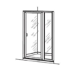   213 Prestige Framed Pivot Door with Stationary Panel