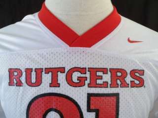 Nike Rutgers Scarlet Knights #31 Jersey Youth L WHITE  