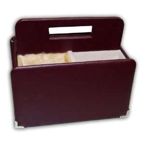  Remote Control Organizer   Burgundy Faux Leather