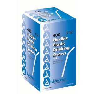  Flexible Plastic Drinking Straws 7 3/4 L (Box of 400 
