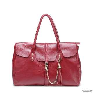   Soft Real Leather shoulder bag clutch hobo handbags Purses 030  