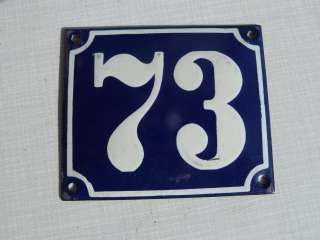   plaque enamel number door gate plate sign house street Paris  