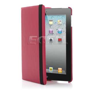   Style Range   360 Degree Rotating Case & Stand for iPad 2   Hot Pink