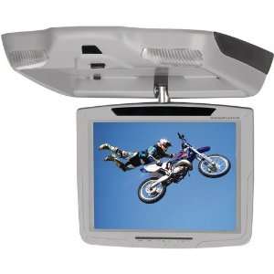   10.4 CEILING MOUNT FLIP DOWN MONITOR WITH DVD (GRAY)