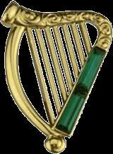 Irish Harp Lapel Pin Ireland IRISH HARP AOH LAOH  