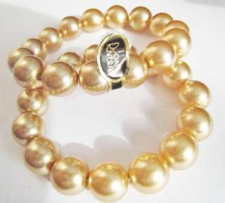 Joan Rivers Two Gold Tone Stretch Bracelet  