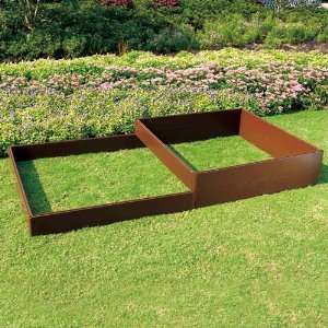   Recycled Plastic 4 Feet by 4 Feet Raised Bed Patio, Lawn & Garden