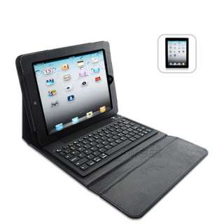 iPad 2 Foldable Leather Case Built in Bluetooth Keyboard + Battery