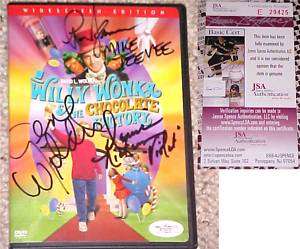 GENE WILDER + 2 KIDS Willie Wonka DVD Signed JSA PROOF  