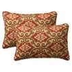 Piece Outdoor Toss Pillow Set   Southwestern Tan/Orange Geometric 24 